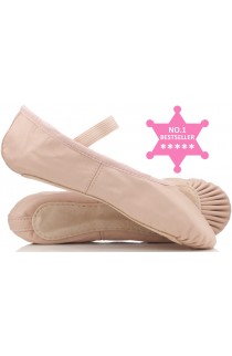 Leather ballet shoes for Children, kids and adults