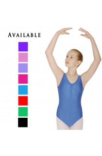 Lycra Sleeveless Leotard with ruche